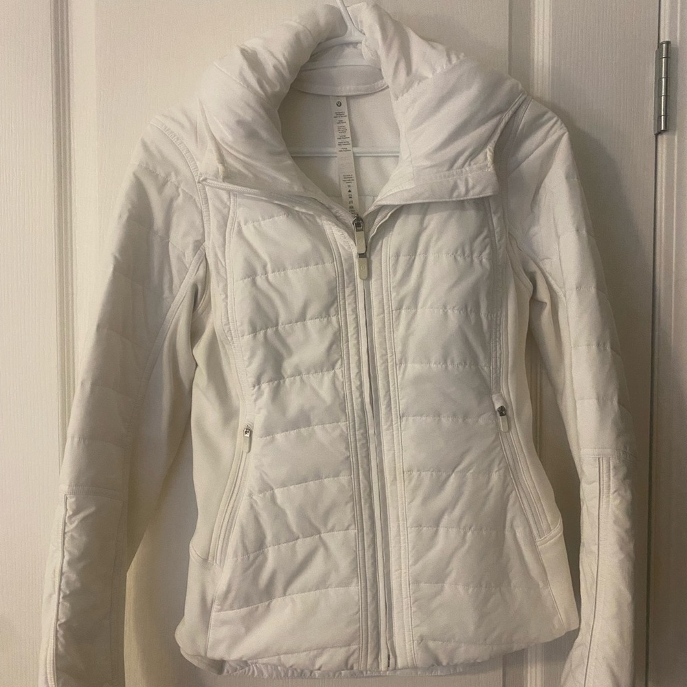 Lululemon Athletica White Puffer Jacket